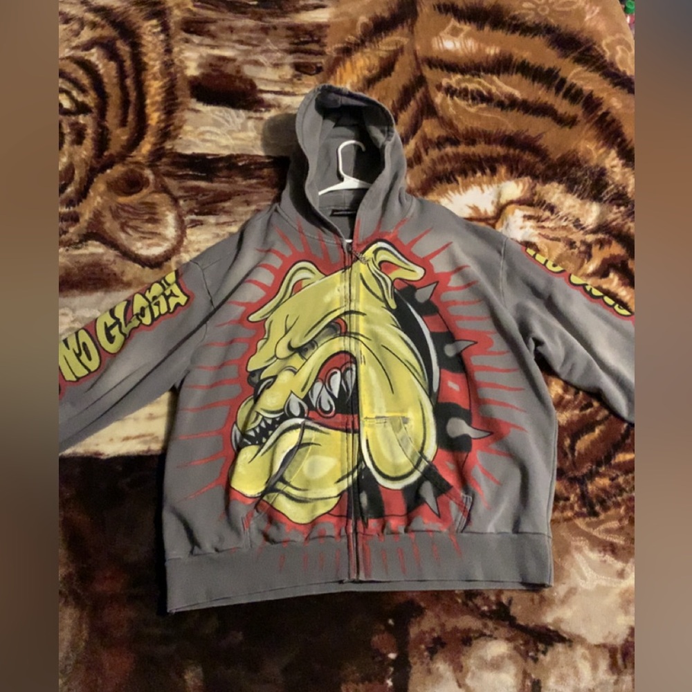 Hellstar bulldog hoodie size L